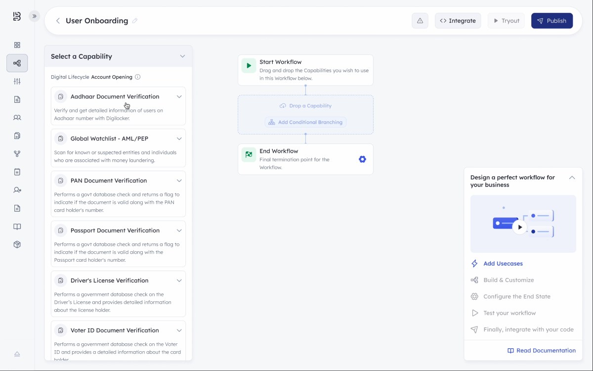 Bureau's no-code workflow builder